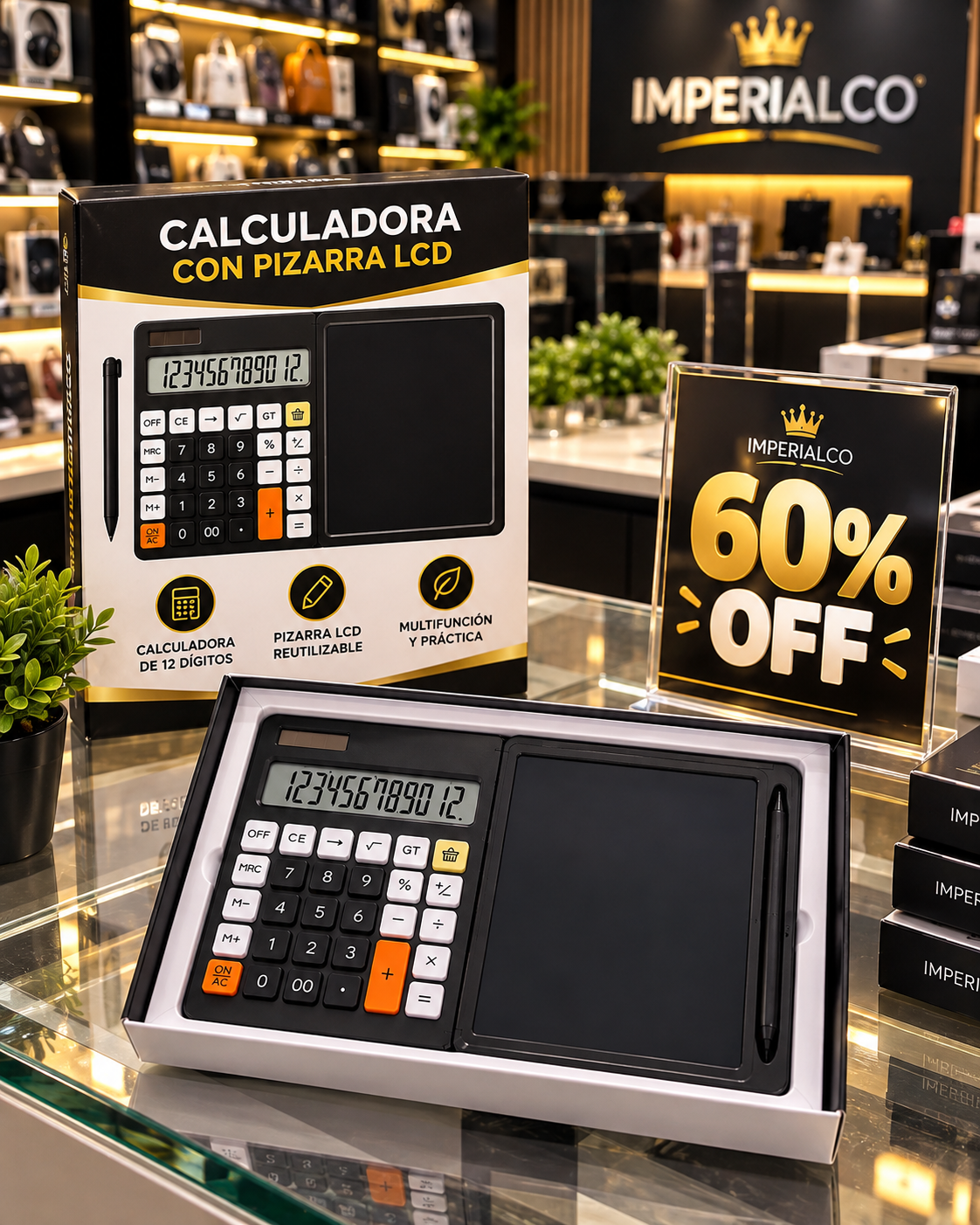 🛒🔥 ¡PRE BLACK FRIDAY! Calculadora SmartNote™ 2 en 1 con Pantalla LCD