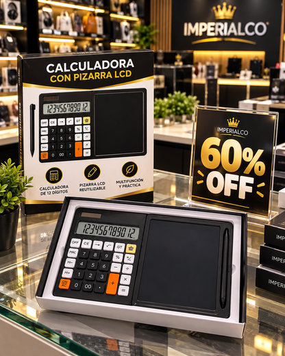 🛒🔥 ¡PRE BLACK FRIDAY! Calculadora SmartNote™ 2 en 1 con Pantalla LCD