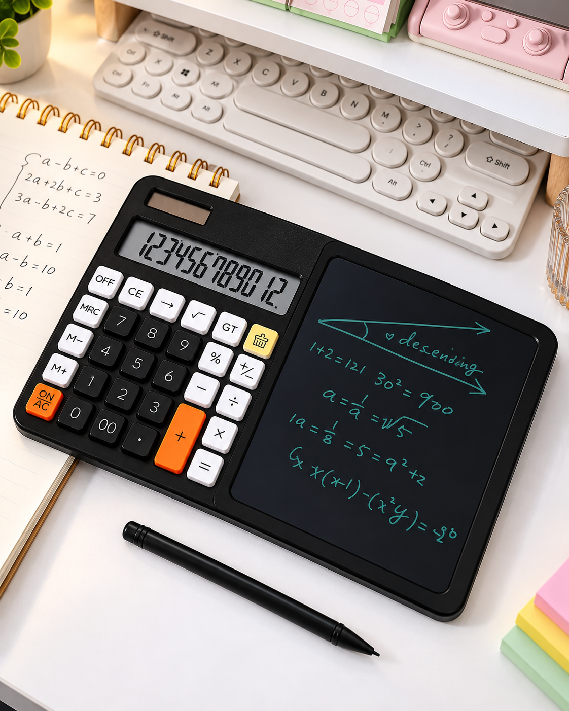 🛒🔥 ¡PRE BLACK FRIDAY! Calculadora SmartNote™ 2 en 1 con Pantalla LCD