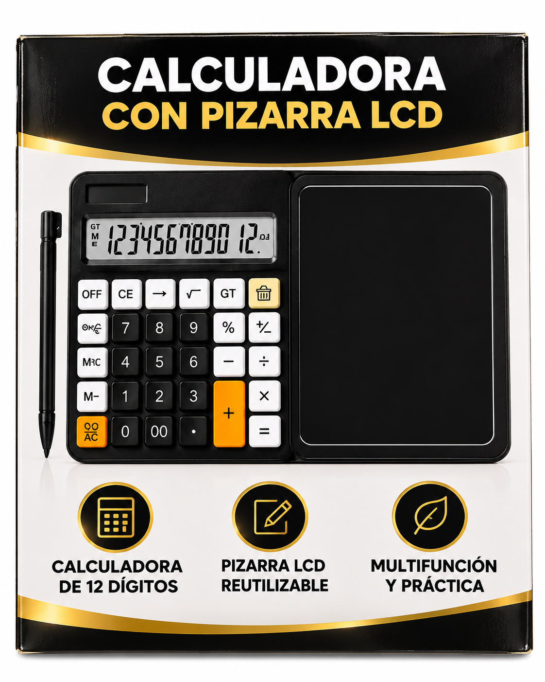 🛒🔥 ¡PRE BLACK FRIDAY! Calculadora SmartNote™ 2 en 1 con Pantalla LCD