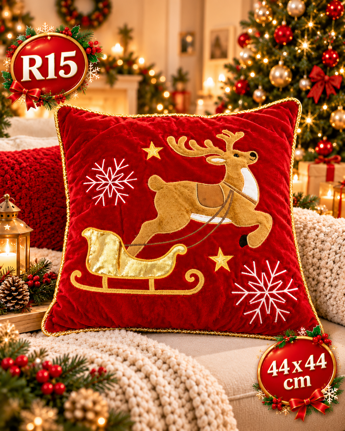🦌 ¡La Navidad a tu Sofá! COJINES ENCANTADO 3D™ - PRÉ-BLACK FRIDAY