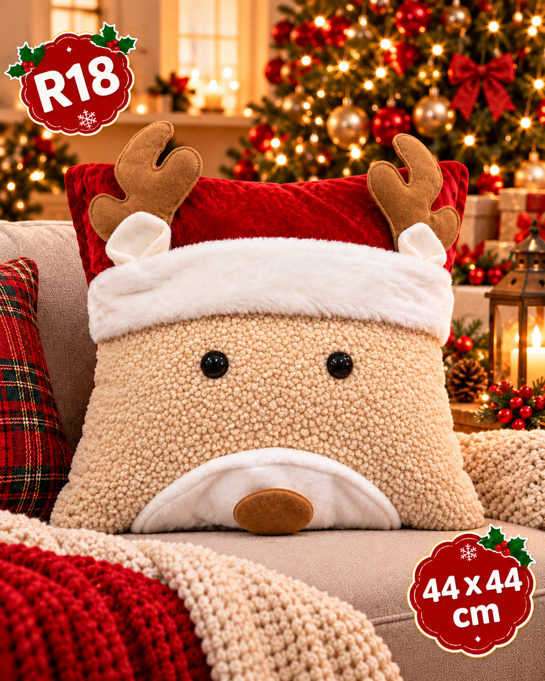 🦌 ¡La Navidad a tu Sofá! COJINES ENCANTADO 3D™ - PRÉ-BLACK FRIDAY