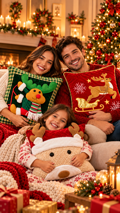 🦌 ¡La Navidad a tu Sofá! COJINES ENCANTADO 3D™ - PRÉ-BLACK FRIDAY