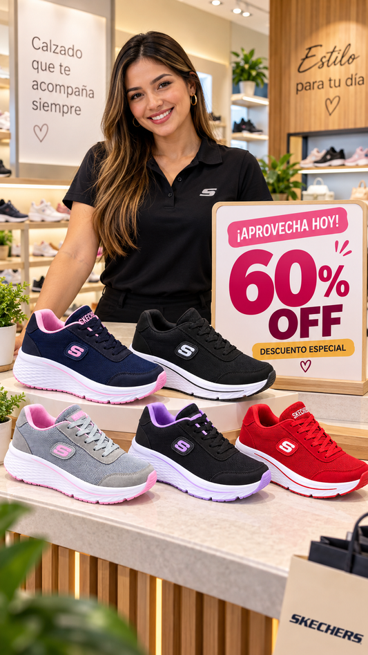 ☁️ TENIS SKECHER CONFORT™ — ¡La suavidad que tus pies merecen! | PRÉ-BLACK